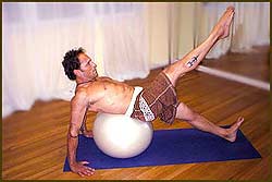 pilates for surfers, on the ball pilates