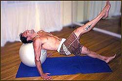 pilates for surfers, on the ball pilates